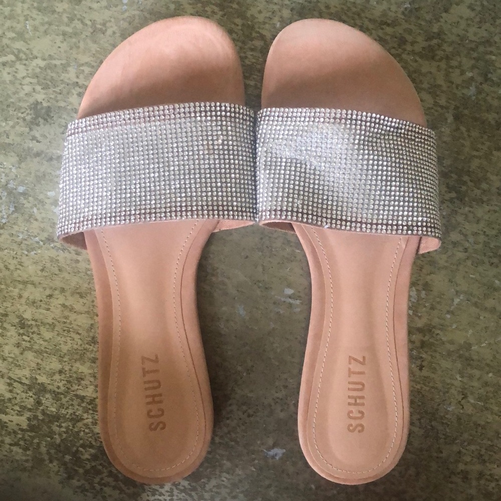 SCHUTZ Crystal Slide, 8